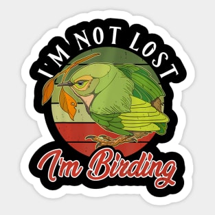 endemic nesting birdwatching biologist binocular Sticker